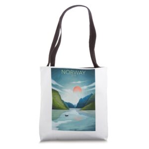 norwegian norway tote bag