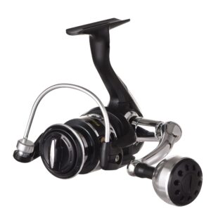 Fishdrops Fishing Reels Spinning, Lightweight Spinning Reel, 15.5 LBs Max Drag, 5.1:1/5.5:1 High Speed Ultra Smooth Powerful with CNC Aluminum Spool Spinning Reels Freshwater(Black/Gold)