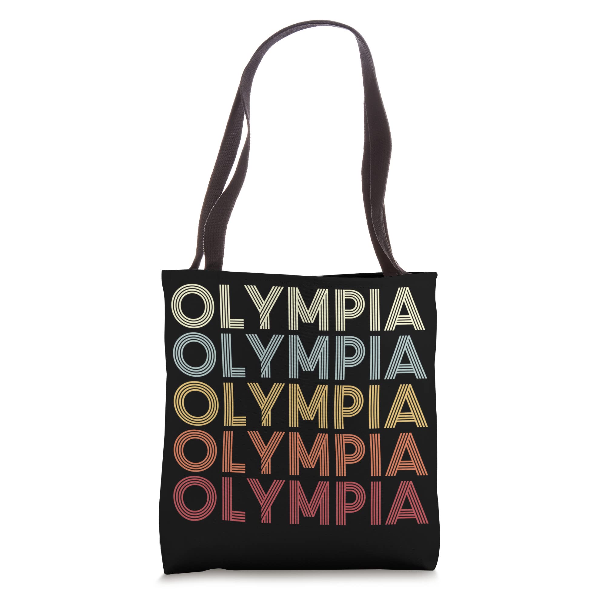 Olympia Washington Olympia WA Retro Vintage Text Tote Bag