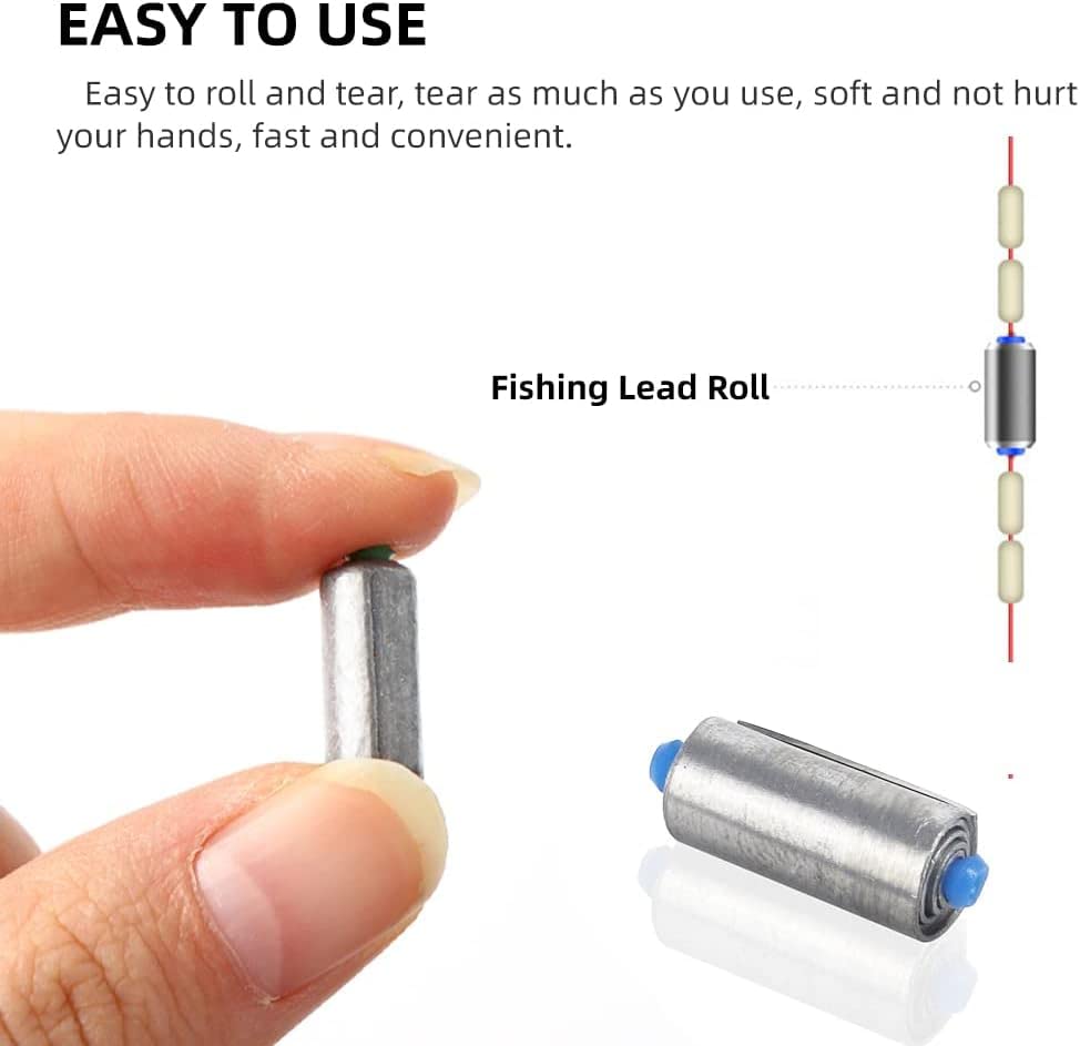 Lead Sheet,10 Rolls Fishing Soft Lead Sheet Strip Sinkers Weights Tackle Accessories Supplies New,Balance The Fishing Accessories Group 100% Lead Material (1mm)