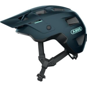 abus - modrop - mountain bike helmet off-road mtb bicycle helmet with shock absorbing eps - midnight blue - l