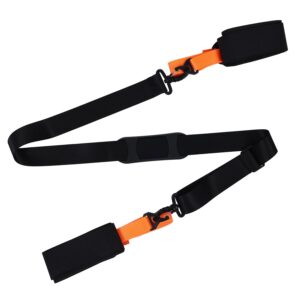 BOXOB Ski Strap and Pole Carrier, Adjustable Ski Carrier Straps Cushioned Ski Straps for Downhill Skiing Gear Ski Accessories for Adults Teens Skiing Snowboarding Winter Outdoor Activities