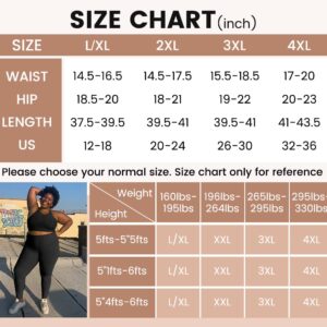 HLTPRO 3 Pack Plus Size Leggings for Women(X-Large - 4X)- High Waist Stretchy Soft Pants for Workout Running Yoga