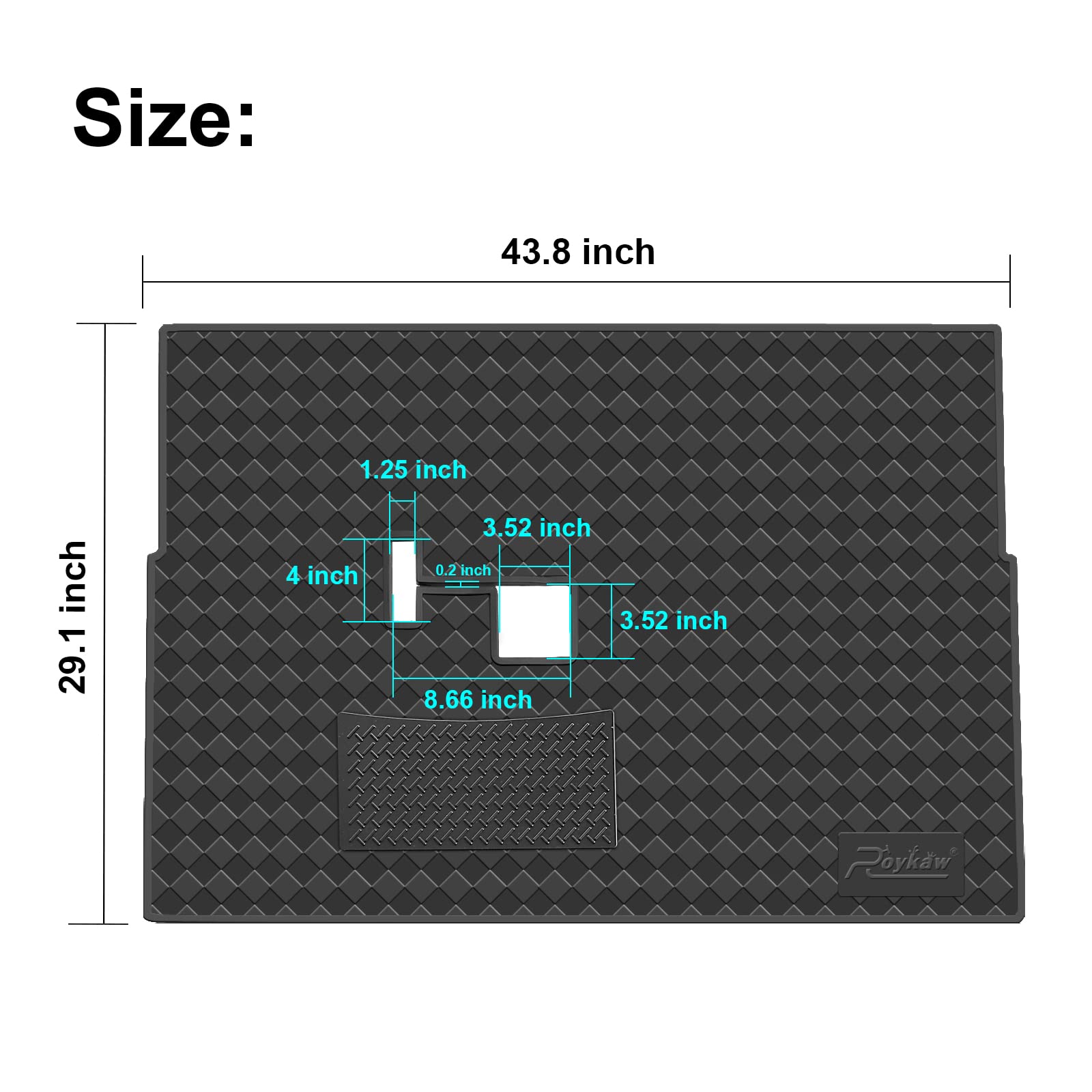 Roykaw Club Car DS Golf Cart Mat Full Coverage Floor Liner for Club Car DS (1982-2013) & Villager (1982-2018), Non-Slip Designed and Easy to Clean, Heavy-Duty Design/Lays Flat Well/Fits Like a Glove