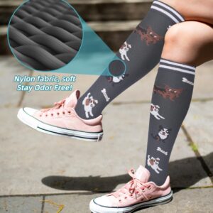 FuelMeFoot Compression Socks For Women Men Circulation - Graduated Support Knee High Socks For Nurses, Travel, Athletic