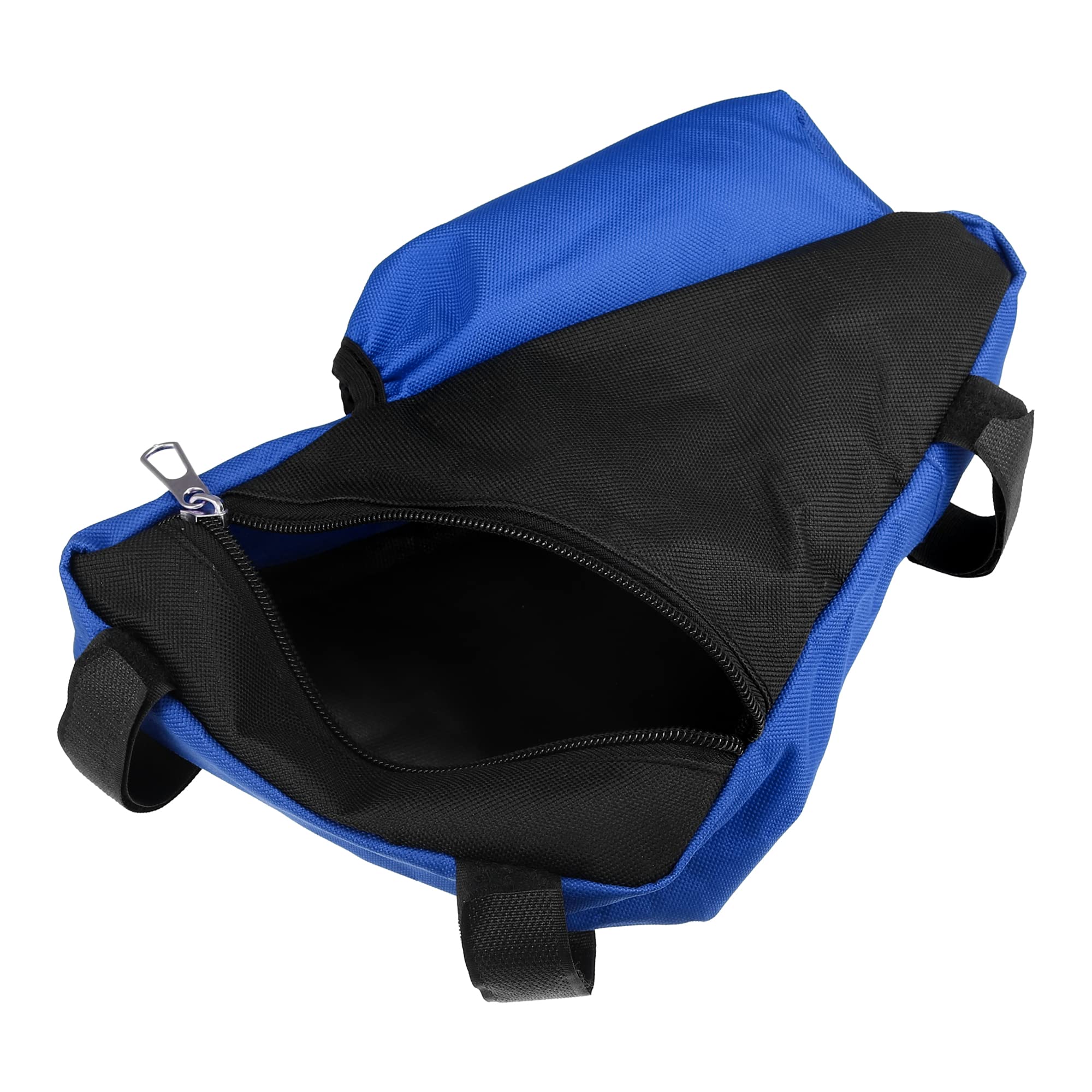 X AUTOHAUX Bike Triangle Frame Bag Front Pouch Cycling Bicycle Wedge Tube Storage Bag with Bottle Holder for Road Mountain Bikes Blue