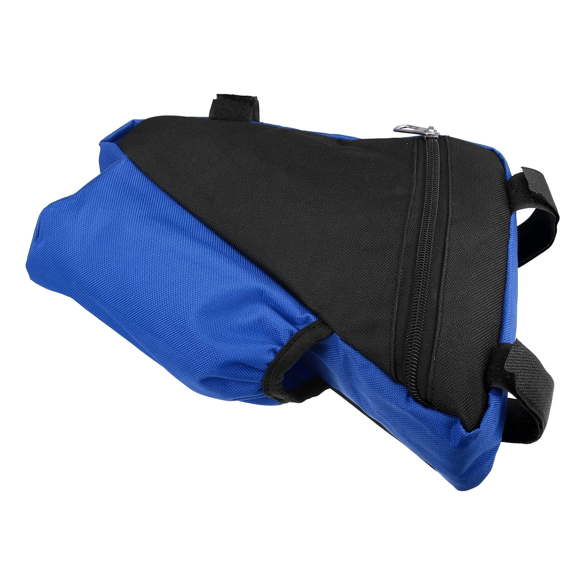 X AUTOHAUX Bike Triangle Frame Bag Front Pouch Cycling Bicycle Wedge Tube Storage Bag with Bottle Holder for Road Mountain Bikes Blue