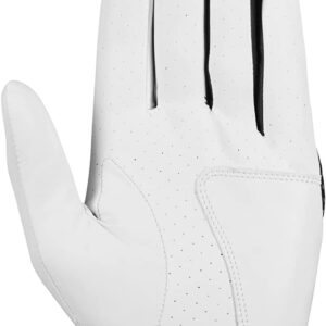 Callaway Golf Women's Weather Spann Premium Synthetic Golf Glove (White, 2-Pack, Large, New Model , Standard, Worn on Left Hand)