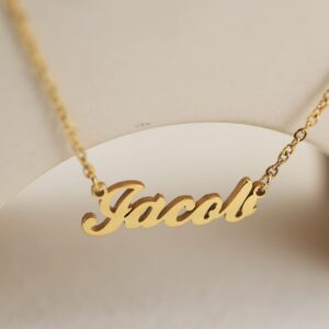 Chingona Name Necklace Personalized Engraved Name Pendant for Womens Friends