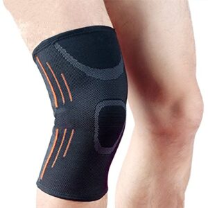 FixtureDisplays® Knee Compression Sleeve Support for Running, Jogging, Sports, Joint Pain Relief, Arthritis and Injury Recovery-Single Wrap 16813-XL-NPF-SL