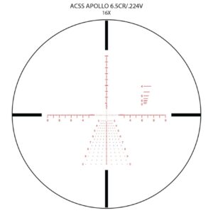 Primary Arms SLX 4-16X44mm FFP Rifle Scope - ACSS-Apollo-6.5CR/.224V Reticle with Deluxe Extended 30mm Scope Mount and Mag-Tight Magnification Lever