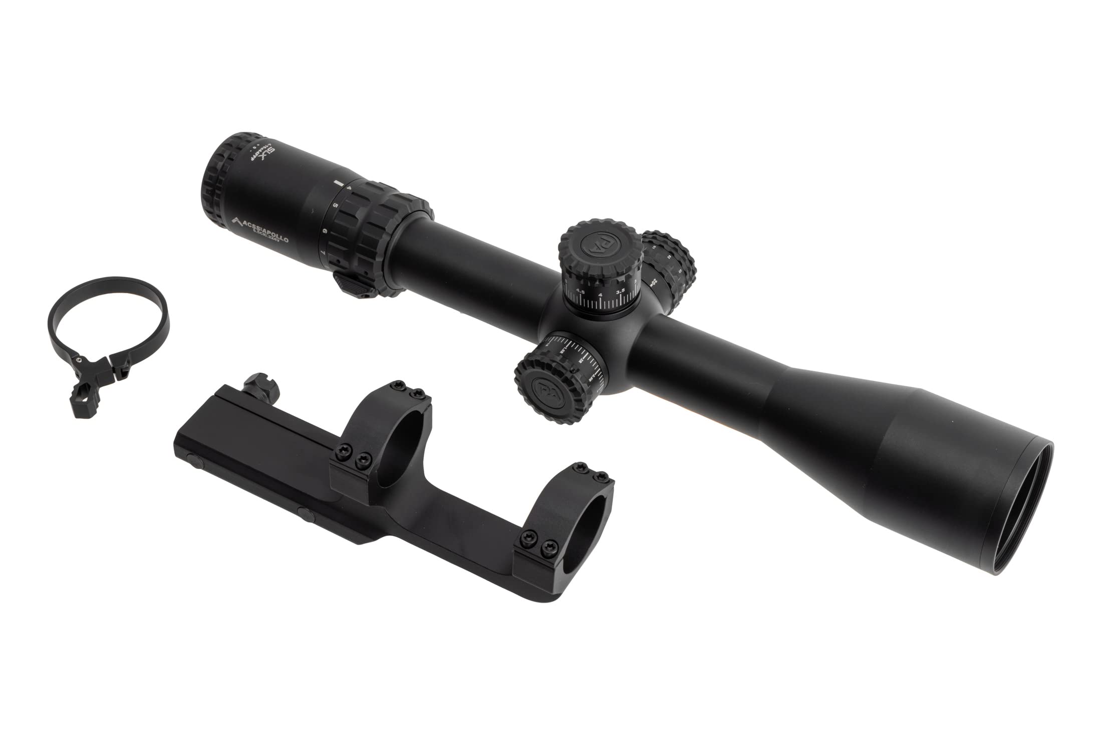 Primary Arms SLX 4-16X44mm FFP Rifle Scope - ACSS-Apollo-6.5CR/.224V Reticle with Deluxe Extended 30mm Scope Mount and Mag-Tight Magnification Lever