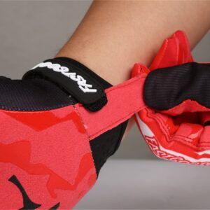 EXCEREY Red Cycling Gloves Mountain Bike Gloves for Outdoor Sports, Driving, Climbing for Men & Women (Red, M)