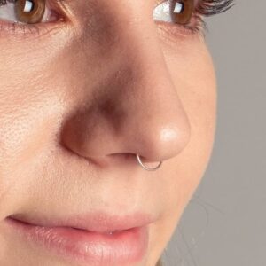 MODRSA Nose Rings Hoops Gold Hoop Nose Ring Nose Hoops Cartilage Hoop Earring Thin Cartilage Earring Hoop Helix Hoop Earring Small Hoop Earrings for Cartilage Tragus Hoop Earring Lip Hoop 20g 6-10mm