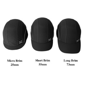 Safety Baseball Bump Cap Lightweight Safety Hard Hat Head Protection Cap Breathable Hat Head Protection Cap(M18109H Black Micro Brim)