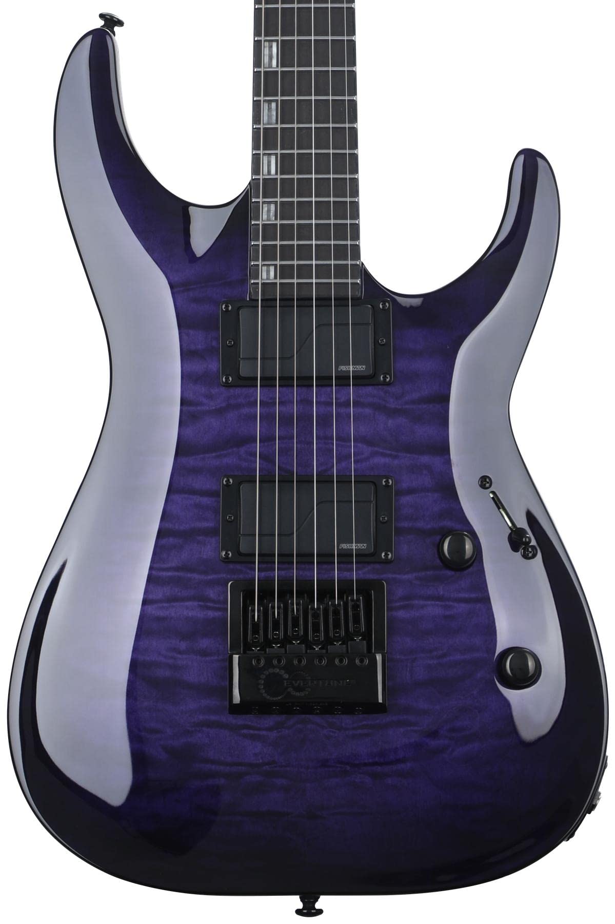 ESP LTD H-1000 EverTune Solidbody Electric Guitar - See-Thru Purple Sunburst