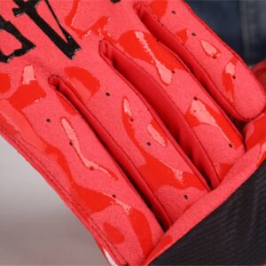 EXCEREY Red Cycling Gloves Mountain Bike Gloves for Outdoor Sports, Driving, Climbing for Men & Women (Red, M)