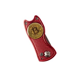 HODL 21 Bitcoin Golf Divot Repair Tool, All-Metal - Golf Accessories, Golf Club Driver Headcover- Premium Bitcoin Barrel Style