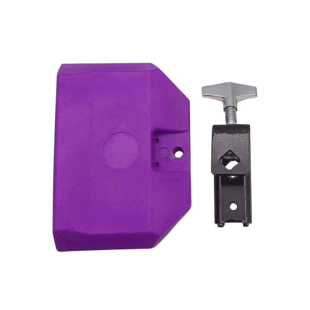 TUOREN 5“ Jam Block Musical Percussion Instrument Plastic Latin Drum Instrument (Purple)