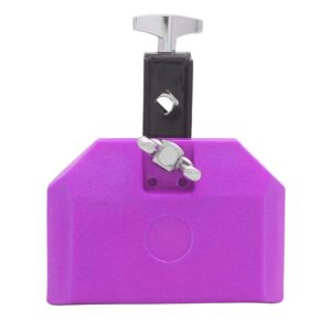 TUOREN 5“ Jam Block Musical Percussion Instrument Plastic Latin Drum Instrument (Purple)