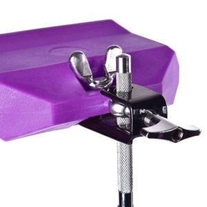 TUOREN 5“ Jam Block Musical Percussion Instrument Plastic Latin Drum Instrument (Purple)