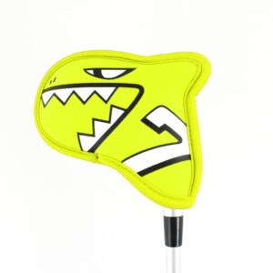 AIMSHARK Palette Golf Iron Covers / 9pcs Set/Golf Head Covers/Golf Club Covers (Bright-Yellow)