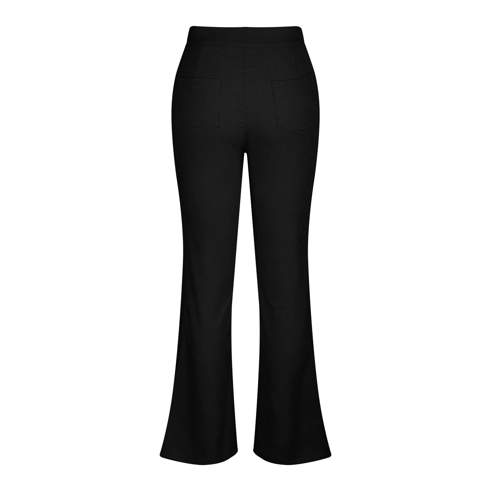 Dreamlascar Womens Corduroy Pants Skinny Casual Work Pants Bootcut Yoga Sport Slim Fit Stacked Leggings Pants with Pockets