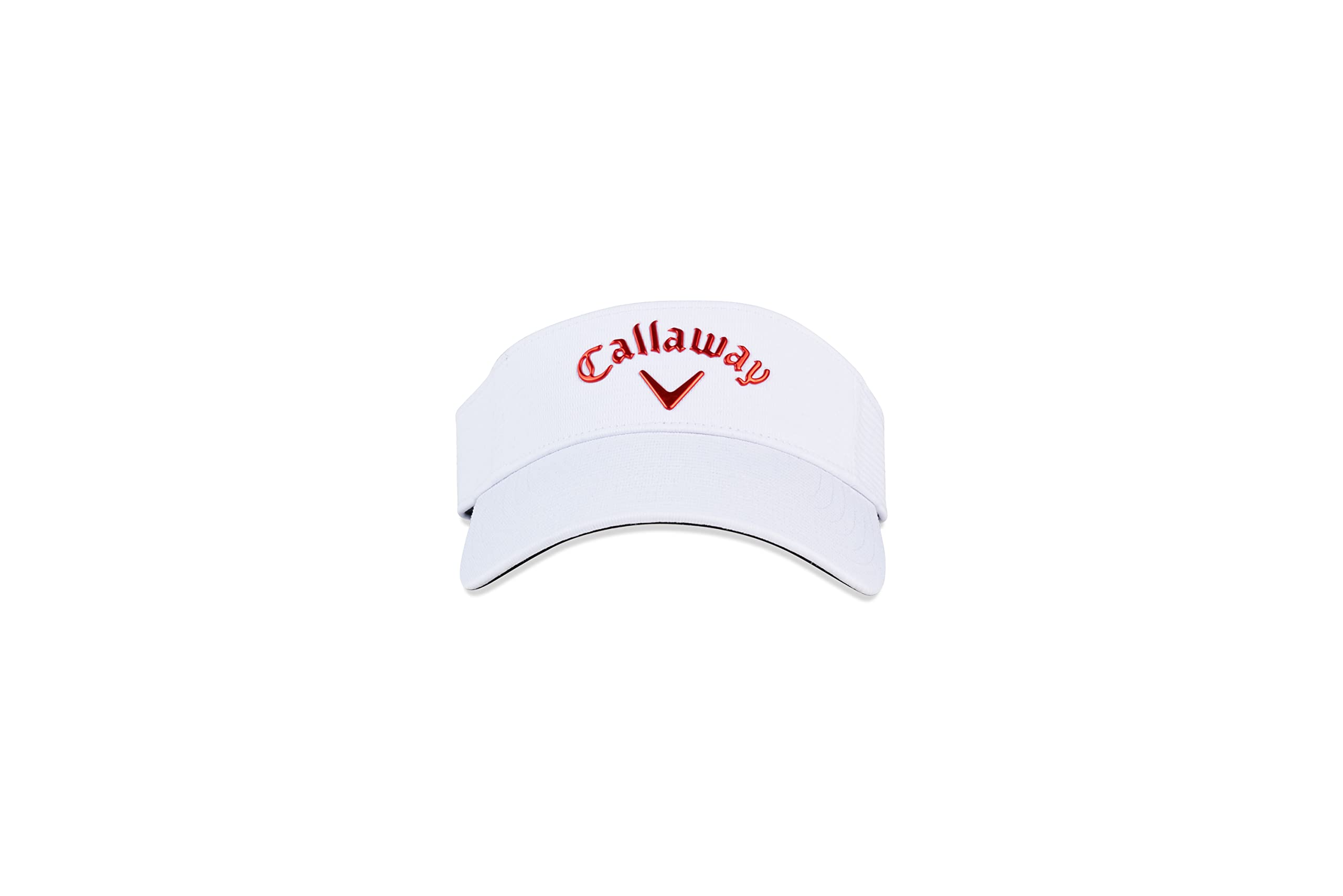 Callaway Unisex Adult High Crown Visor, White/Fire