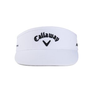 Callaway Golf Mens High Crown Visor Collection Headwear (White 23)