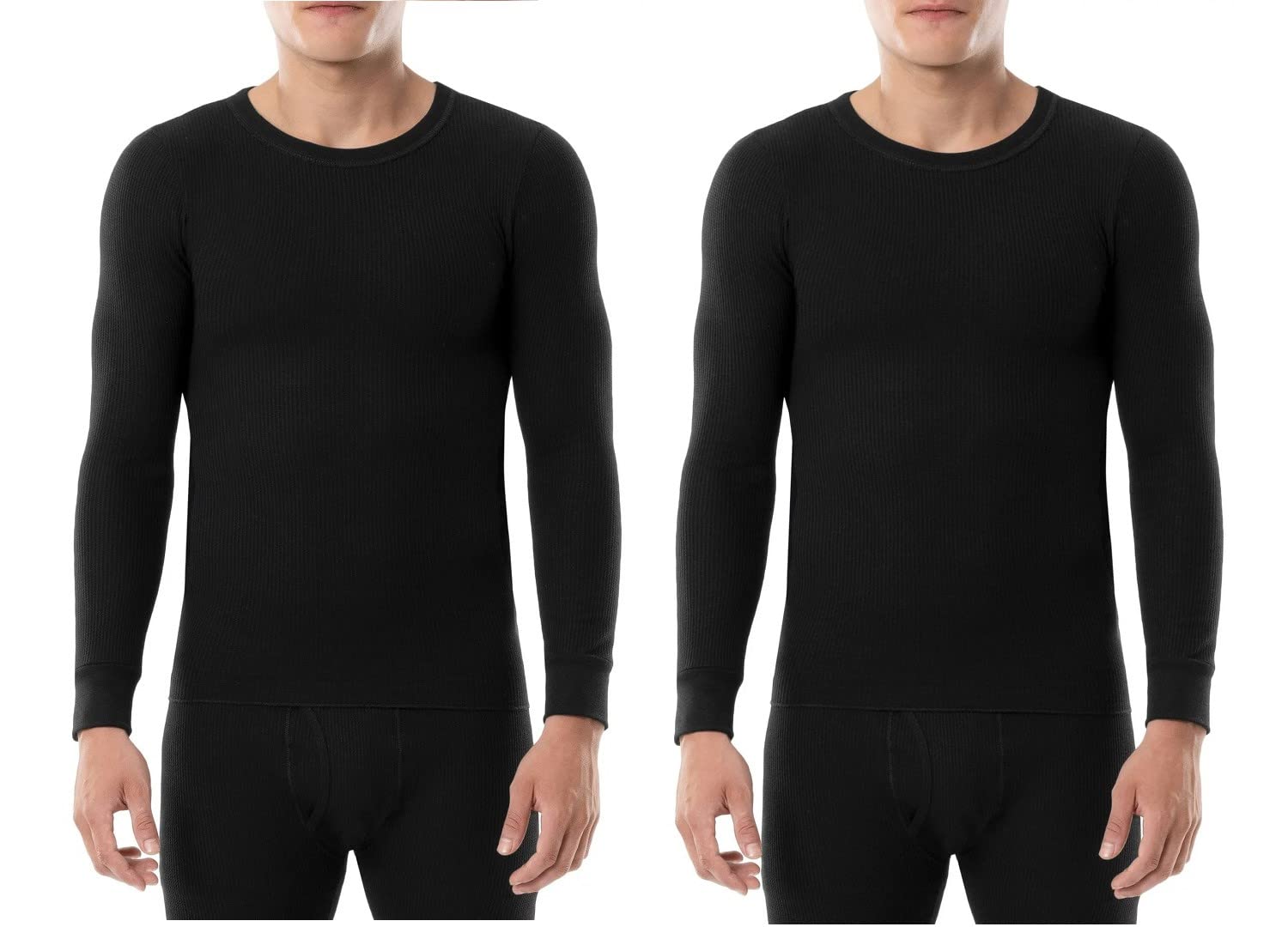 Hanes X-Temp 25439 Mens X-Temp Thermal Crew Size Extra Large - Black