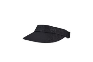 callaway golf women's see the break visor collection headwear (black metalic)