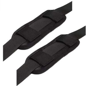 TUOREN 2 Pack Replacement Shoulder Pad Padded Cushion for Guitar Strap Accessories Black