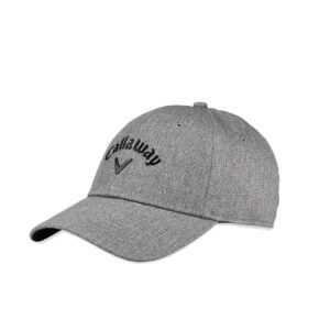 Callaway Unisex Adult Baseball Cap Hat, Heather Gray/Black