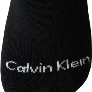 Calvin Klein Women's Socks - Cushion Athletic Crew Socks (6 Pack), Size 4-10, Pure Black