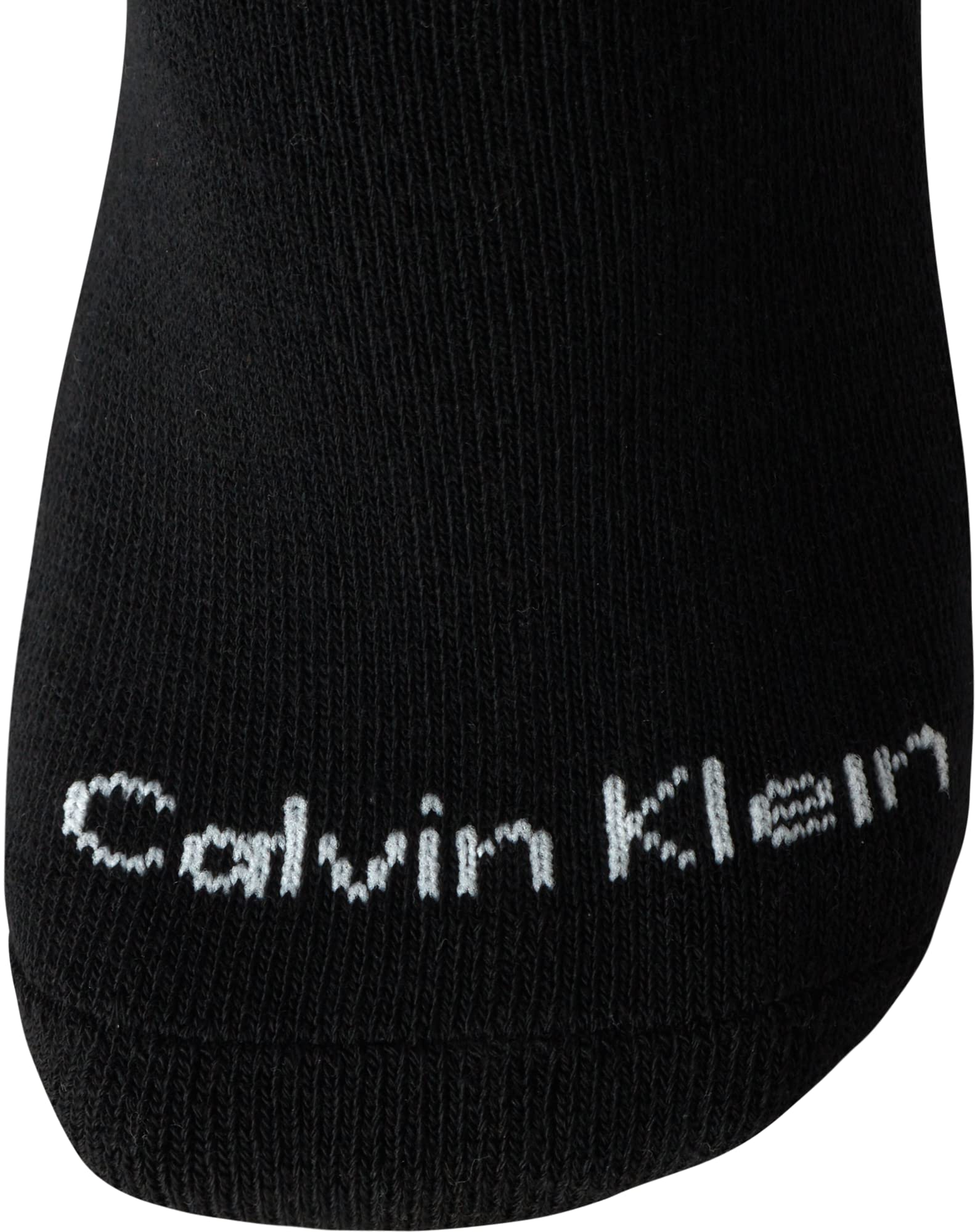 Calvin Klein Women's Socks - Cushion Athletic Crew Socks (6 Pack), Size 4-10, Pure Black