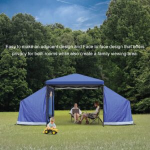 KAMPKEEPER Side Tent,Camping Tent for 10' x 10' Pop Up Canopy, Easy Set Up Gazebo,Compatible with 10' Wide Tents (Blue) Only Side Tent