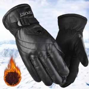 Cycling Gloves Fall Winter Male Motorcycle Cycling Gloves Waterproof for Daily Wear A One Size