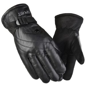 Cycling Gloves Fall Winter Male Motorcycle Cycling Gloves Waterproof for Daily Wear A One Size