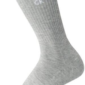 Calvin Klein Women's Socks - Cushion Athletic Crew Socks (6 Pack), Size 4-10, Grey Assorted