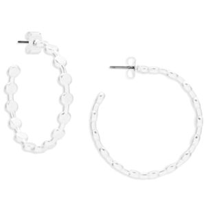 Lucky Brand Circle Detail Hoop Earrings