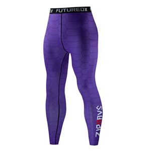 2022 men's thermal compression pants quick dry fitness sportswear mens tights leggings for running yoga football men's purple