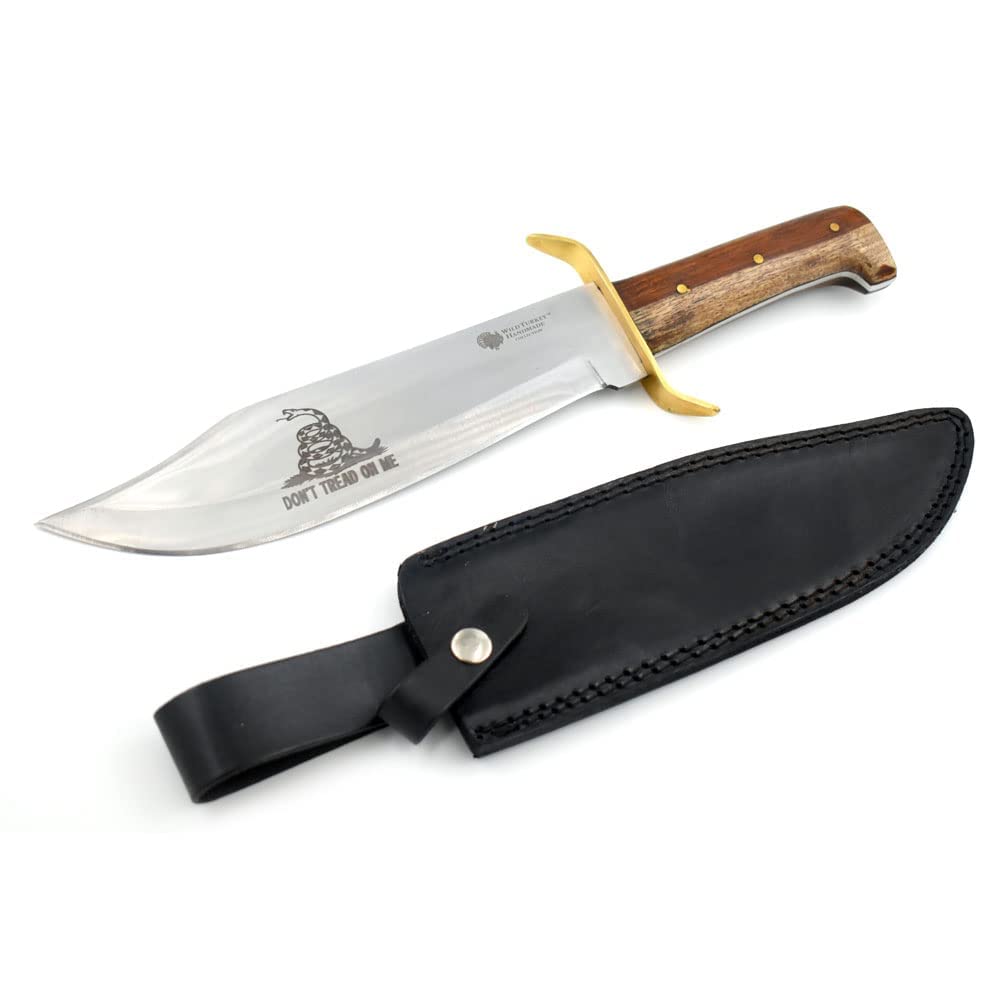 Wild Turkey Handmade Full Tang Primitive Collector-Bowie Knife Hunting Outdoor Survival (80W)