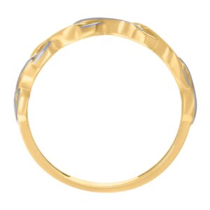 14k Two tone Gold Womens Infinity Ring Measures 3.7mm Wide Jewelry for Women