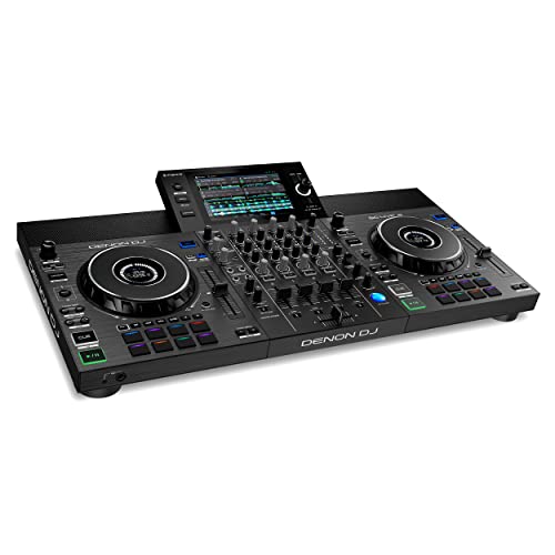 Denon DJ SC LIVE 4 - Standalone DJ Controller, 4-Channel Mixer, Amazon Music Unlimited Streaming, Wi-Fi, Speakers, Serato DJ & Virtual DJ Compatible