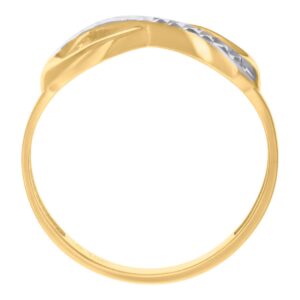 10k Two tone Gold Womens Infinity Ring Measures 7.6mm Wide Jewelry for Women