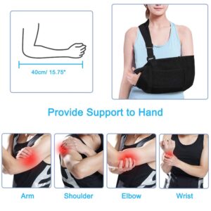 Tiiyee Shoulder Abduction Sling, Shoulder Immobilizer Rotator Cuff Support Brace Comfortable Rotator Cuff Support Brace for Shoulder Injury Men Women Broken Fracture