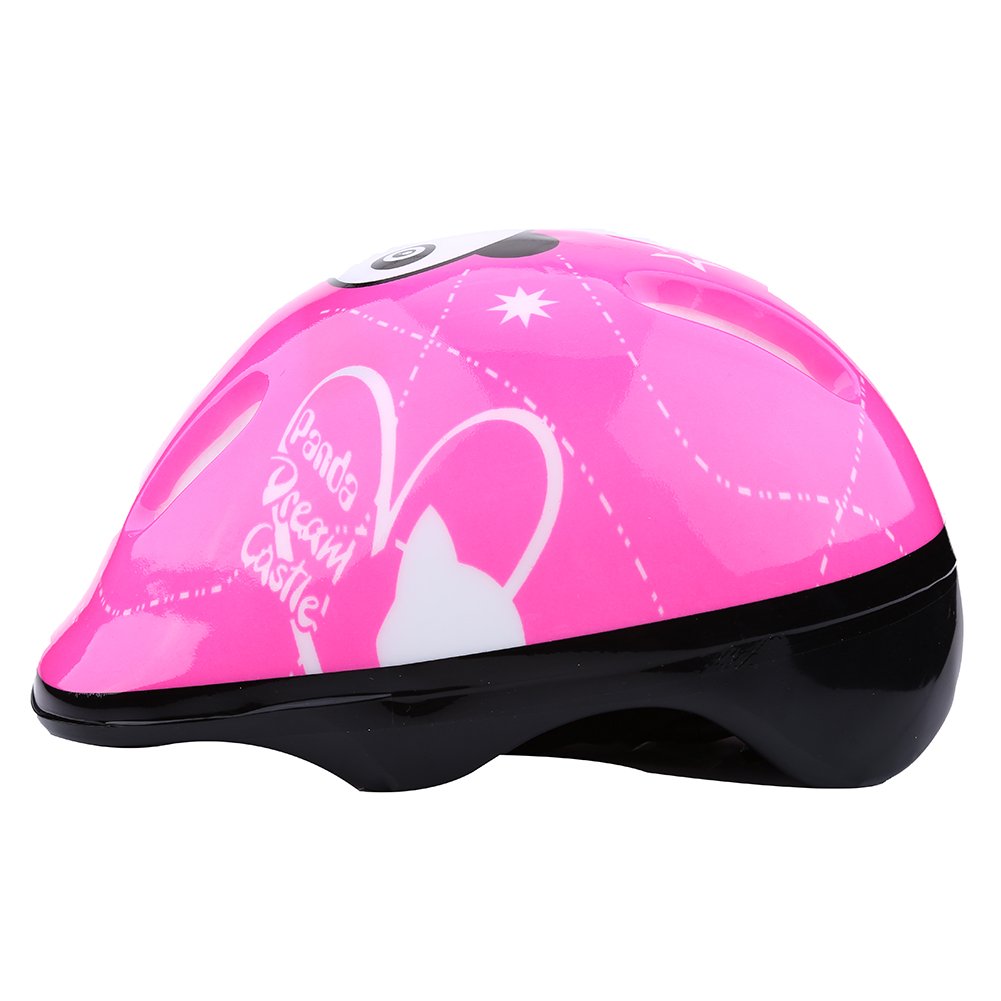 Kids Bike Helmet, Toddler Helmet for Ages 3-8 Boys Girls with Sports Protective Gear Set for Skateboard Cycling Scooter Rollerblading(Pink)