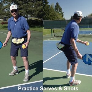 KIMBRIAD Ballszie - The Ultimate Pickleball Holder - Black