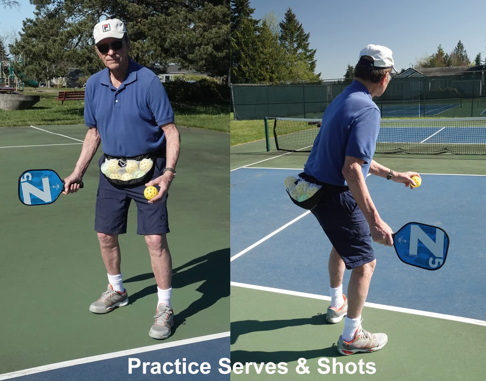 KIMBRIAD Ballszie - The Ultimate Pickleball Holder - Black