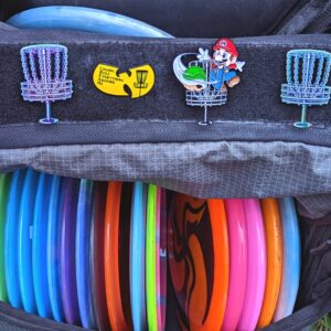 HYZER HOUND DISCS Disc Golf Bag Pins | Add Swag to Your Bag | Disc Golf Accessories for Men & Women | Disc Golf Lapel Pin for Bags, Hats, and Carts | Disc Golf Gifts for Disc Golfers (Mario)